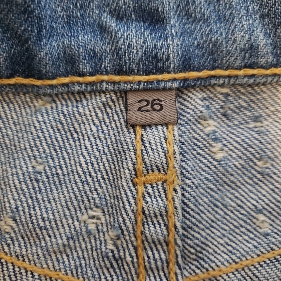 Carmer Denim Titania Bottom Fly High Rise Short Size 26 - Picture 7 of 11